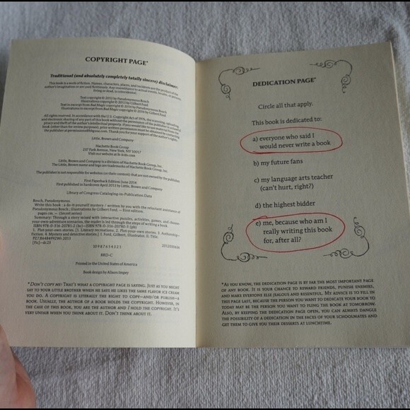 Write this Book by Pseudonymous Bosch - Picture 7 of 8